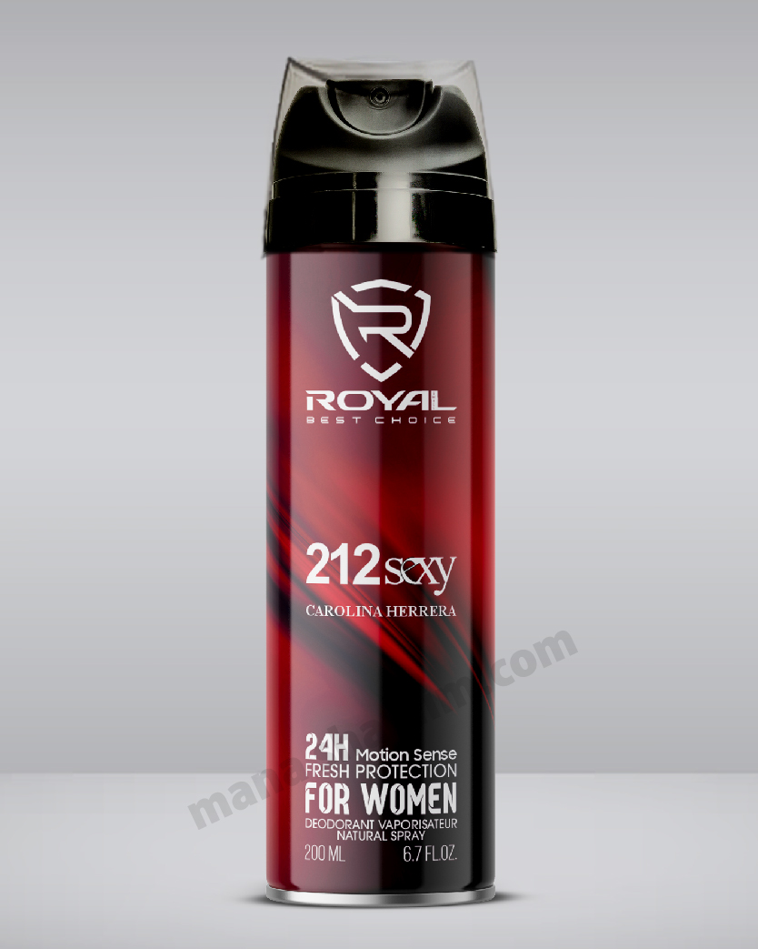 اسپری خوشبو کننده بدن ۲۱۲ سکسی رویال یرای بانوان